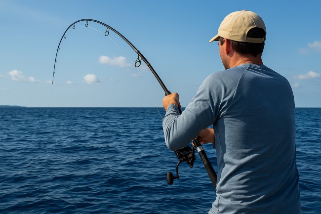 fishing fighting