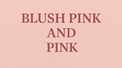 Blush Pink and