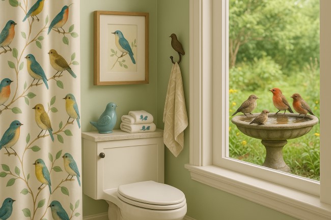 bird bathroom
