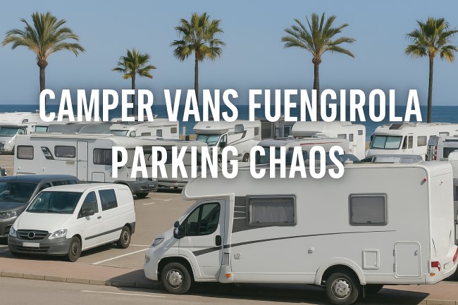 camper vans Fuengirola parking chaos