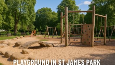 playground in St James Park