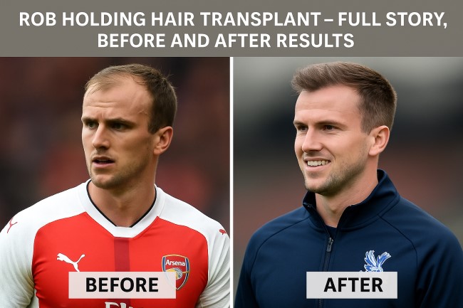Rob Holding hair transplant