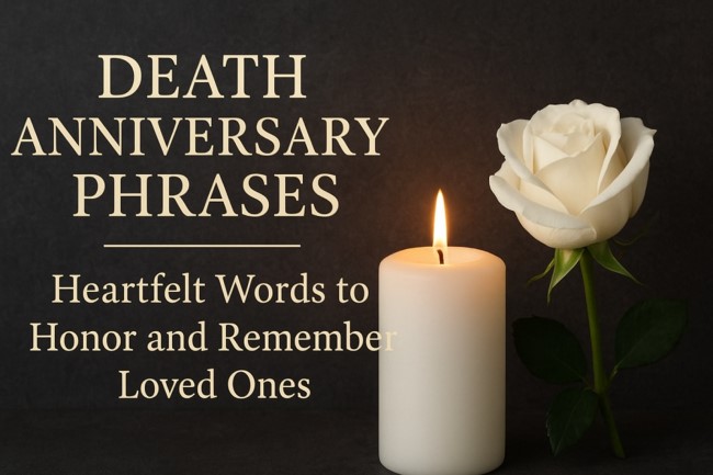 Death anniversary phrases