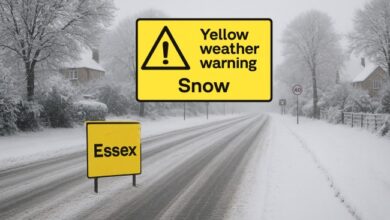 Essex snow cold snap weather