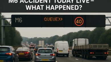 M6 Accident Today Live