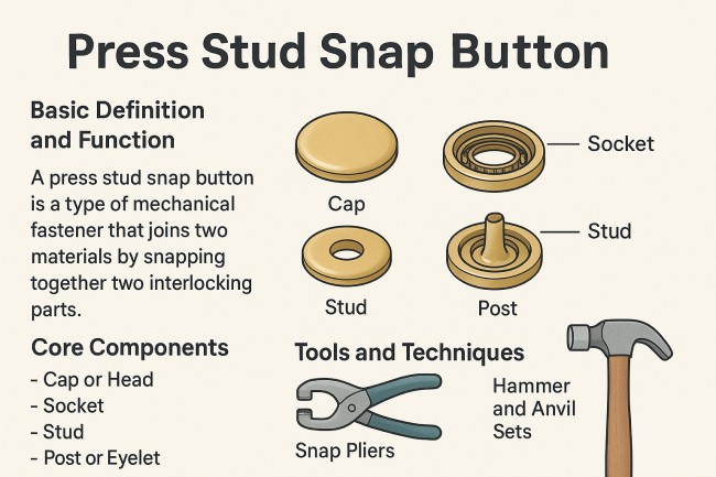 Press stud snap button