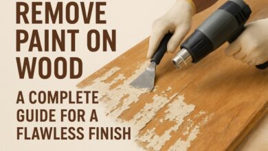 Removing paint on wood