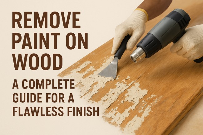 Removing paint on wood