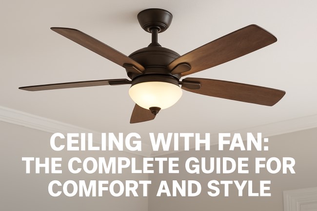 ceiling with fan
