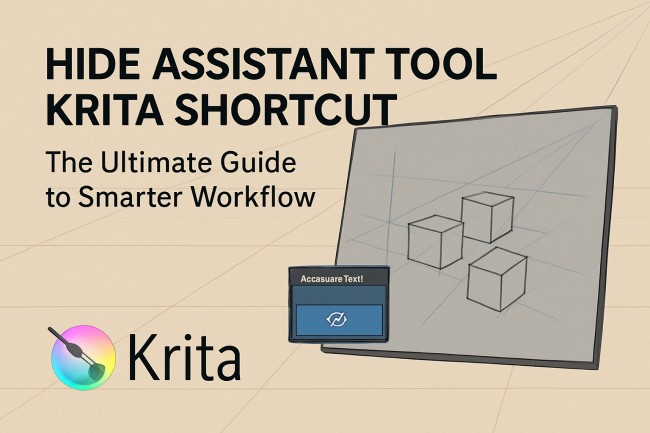 hide assistant tool Krita shortcut
