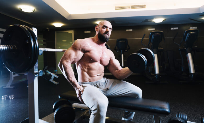 Bodybuilder in a Steroid Cycle