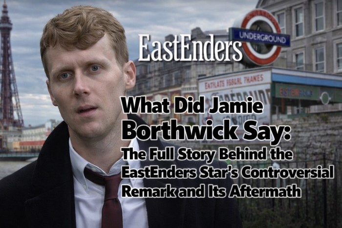 What Did Jamie Borthwick