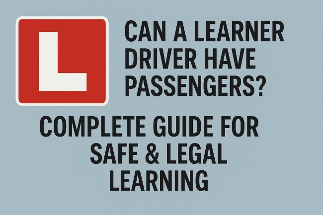 can a learner driver have passengers​
