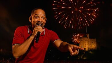 will smith cardiff concert fireworks